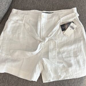 Lauren Ralph Lauren High Waist Cream Shorts